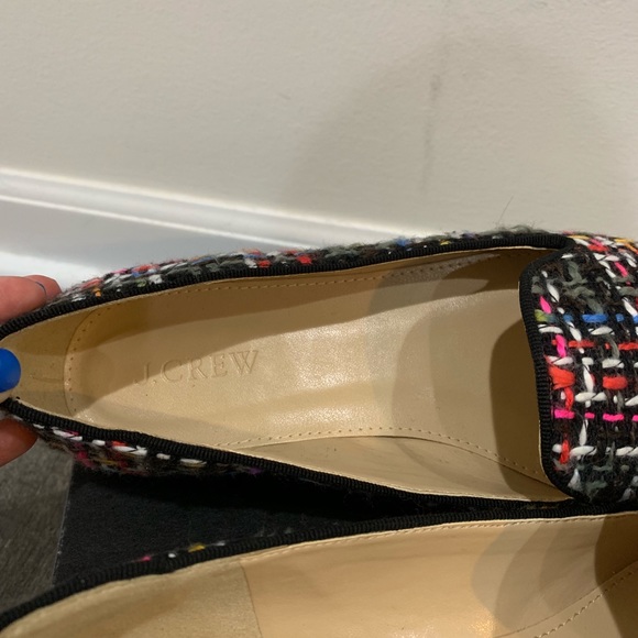 J. Crew Rainbow Multicolor Tweed Loafers - Picture 6 of 8